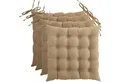 wometo Stuhlkissen Prime 40x40 4er Set, OEKO-TEX®, Sitzkissen mit Steppung & Bändern