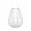 Blomus Nidea Laterne M Windlicht Indoor-Laterne Kerzenhalter Deko White H 76 cm