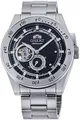 Orient Armbanduhr Herren, Retro Future, Automatik, Edelstahl Silber, Schwarz, Durchmesser 40mm, RA-AR0201B10B