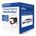 Brink Anhängerkupplung abnehmbar für KIA Cee'd Sporty Wagon (Kombi) Typ ED AHK