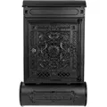 HMF 512-02 Briefkasten Antik Zeitungsfach Vintage Postkasten Aluguss  57 x 35 x 10 cm  Schwarz