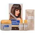 Kativa Brasileno Brunette Glättungsset für dunkles, lockiges Haar
