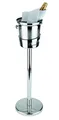 APS 36069 Ständer für Wein-/Sektkühler, Edelstahl hochglanzpoliert, schwerer standsicherer Fuß, Innendurchmesser Schale Ø 17,5 cm, Höhe 73 cm