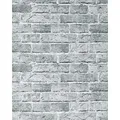 Edem Papiertapete 583-26 3D Rustikale Vinyl Tapete Vintage Mauerstein Ziegel grau, strukturiert, matt, 3D-Optik, naturalistisch, Stein-Optik, (1 Rolle, 5,33 qm), Vinyltapete auf Papierbasis, grau grau 0.53 m x 10.05 m
