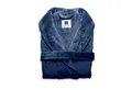 Heckett and Lane Badematte Cara Bademantel Lang L Indigo Blue L, Badematte Badteppich Duschvorleger Matte