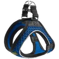HUNTER Hundegeschirr HILO COMFORT, Farbe: blau, Easy Step-In Geschirr für kleine bis mittlere Hunde, mit Netzmaterial, reflektierende Elemente, angenehm leicht, modernes Design Größe: S-M