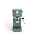 CREATE / THERA CLASSIC COMPACT/Espressomaschine Salbeigrün / 20 bar, Halbautomatik, Cold Brew Funktion, Doppelauslauf, 1.2L Tank, für gemahlenen Kaffee und ESE-Pads 55mm, mit Aufschäumer, 1350W
