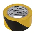 (0,30 EUR/m) Absperr-Klebeband 50 mm x 33 m schwarz-gelb Absperrband Kleber