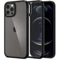 Spigen Ultra Hybrid Kompatibel mit iPhone 12 Hülle [Air Cushion Technologie] und Kompatibel mit iPhone 12 Pro Handyhülle dünn transparent hardcase silikon -Schwarz
