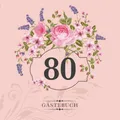 80 Gästebuch: Zur Feier des 80. Geburtstags | Als liebevolle Geschenkidee von Freunden und Verwandten | Dem Geburtstagskind die liebsten Glückwünsche | Für 60 Einträge | Blumendekor auf Rosa