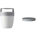 Mepal | Lunchpot Switch Ellipse | mach aus deinem Lunchpot einen Snackpot | praktischer Müslibecher | geeignet für Tiefkühler, Mikrowelle & Spülma