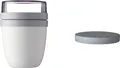 Mepal | Lunchpot Switch Ellipse | mach aus deinem Lunchpot einen Snackpot | praktischer Müslibecher | geeignet für Tiefkühler, Mikrowelle & Spülmaschine | Nordic White