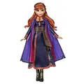 Hasbro Eiskönigin Singende Anna Puppe mit Musik in lila Kleid zu Disneys Die Eiskönigin 2, Spielzeug für Kinder ab 3 Jahren 57237830 Mehrfarbig