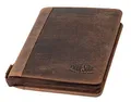 Pride & Soul 30123 - Organizer A5 CHARON, Reißverschluss Schreibmappe aus Echtleder in braun, Organisationsmappe ca. 27 x 20,5 cm, Konferenzmappe mit Handyfach, Stiftschlaufe und 3 Visitenkartenfächer