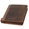 Mobile Office Organizer A5 CHARON Tablet ipad - Hülle Hunter Leder braun 30123