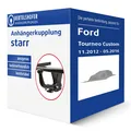 Auto Hak Anhängerkupplung starr für FORD Tourneo Custom V362 / F3 AHK NEU
