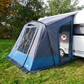your GEAR Wohnwagenvorzelt Pampero 280 - Großes und helles Reise-Vorzelt mit Moskitonetztüren, UV-Schutz und schnellem Aufbau - Caravan Zelt mit 2 Eingängen