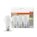 Osram LED-Lampe, Sockel: E27, Warm weiß, 2700 K, 7,50 W, Ersatz für 75-W-Glühbirne, matt, LED BASE CLASSIC A, 3er-Pack