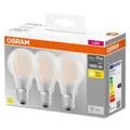 OSRAM LED Lampe BASE Classic 3er-Pack Filament matt E27 7,5W 1055Lm warmweiss ..