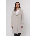 Rino & Pelle Longstrickjacke CATENA mit Fransendetails und Knöpfen beige XS (34)