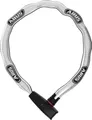 ABUS Kettenschloss Catena 6806K – Leichtes Fahrradschloss aus gehärtetem Stahl mit modischem Textilschlauch – Vierkantkette mit ABUS-Sicherheitslevel 6 – 110 cm – reflektierendes Grau