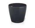 Pflanztopf Lechuza Classico Color Kunststoff Ø 18 cm H 17 cm grau inkl. Erdbewäs