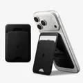 Spigen Slim Fold MagFit MagSafe Wallet, Verstellbares Magnetisches Wallet mit Ständer, Handy Kartenhalter für 1 Karte, Kompatibel mit iPhone 17 16 15 14 13 12, MagSafe Hüllen, Pixelsnap für Pixel 10