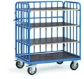 Fetra 18212-1 Etagenwagen Stahl pulverbeschichtet Traglast (max.): 1200kg Brillantblau (RAL 5007)