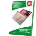 Albyco EINSEITIG SELBSTKLEBENDE Laminierfolien, Laminiertaschen - Format A4, 216x303 mm - Dicke 2x80 (160) Mikron - Glänzend - 25 Stück - Transparent