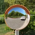 Verkehrsspiegel Konvex Outdoor Orange Ø30 Cm Polycarbonat Vidaxl