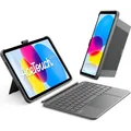 Inateck KB403-10 gray iPad-Tastaturhülle QWERTZ (DE, Inoi InoiPad) (KB403-10_GRAY)