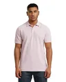 G-STAR Raw C.V. Men's Dunda Overdyed Slim Polo Shirt, Pink, L