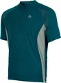 Herren Fahrradtrikot Kurzarm Team II / Grün-Grau - S / atmungsaktives Radtrikot - Jersey mit Quick Dry & Anti-UV