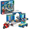 LEGO 60370 City Ausbruch aus der Polizeistation Spielset, Polizeiauto Spielzeug und Motorrad für Kinder ab 4 Jahre, Polizei-Spielzeug mit Gefängn... - Bunt