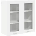 vidaXL Hängeschrank mit Tür Riga Weiß 80 x 31 x 80 cm Holzwerkstoff 884322
