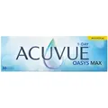 Acuvue Oasys Max 1-Day Multifocal (30er Packung) Tageslinsen (-6.25 dpt, Addition High (2.00-2.50) & BC 8.4) mit UV-Schutz für Allergiker