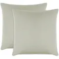 Zollner Kissenbezug,, Hellgrau, Textil, 80x80 cm, Oeko-Tex® Standard 100, Schlaftextilien, Bettwäsche