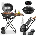 BBQ Elektro-Grill 2400 Watt Grillwagen Kugelgrill, Tisch / Stand-Grill Barbecue
