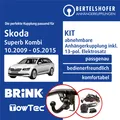 Für SKODA Superb Kombi II Typ 3T5 10.2009-05.2015 AHK abn. +13pol sp. E-Satz KPL