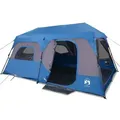 vidaXL Kuppelzelt Campingzelt Zelt Familienzelt Freizeitzelt 9 Personen Blau 441x288x217 blau