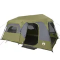 vidaXL Familienzelt, Campingzelt 9 Personen, Gruppenzelt Quick Release Wasserdicht, Outdoor Zelt mit Abnehmbarem Überzelt Insektenschutz, Blau