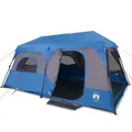 Campingzelt Zelt Familienzelt Freizeitzelt 9 Personen Blau 441x288x217 Cm