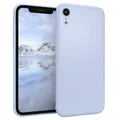 für Apple iPhone XR Hülle Soft Case Silikon Cover Schutz Tasche Matt Hellblau