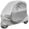 ENEWAY Fahrradschutzhülle Scootergarage Abdeckplane für E-Roller, Kabinenroller, Rasenmäher (Set, Schutzhülle), wetterfest, wasserfest, UV beständig, wasserabweisend silberfarben L