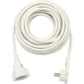 Verlängerungskabel, 1x Winkel-Flachstecker weiß, 10 Meter