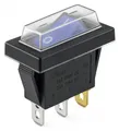 Wippschalter Beleuchtet bei 230V, 15A Geräteschalter mit Wasserdichter Abdeckung
