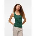 Vero Moda Tanktop VMLULU LONG TANK TOP JRS GA NOOS Baumwollmischung, regular fit grün XS (34)