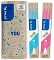 PILOT - FriXion Ersatzminen 0.7 - 2 Sets mit 3 Minen - FriXion Nachfüllminen mit Radierbarer Tinte - Kompatibel mit FriXion Ball & Clicker - Hellblau, Pink - Mittlere Spitze (6 Minen)