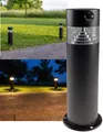 Solar LED Standleuchte 30cm Wegeleuchte Edelstahl warmweiß IP44 Bewegungsmelder