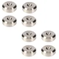 PrecisionGeek® Chamfered Lautsprecher Spike-Pads – Entkopplungs-Unterlagen für HiFi-Lautsprecher, Subwoofer & Ständer – Anti-Vibration & Bodenschutz (Edelstahl, Ø20mm – 8er-Pack)